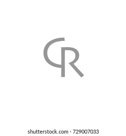 CR Letter Logo, Icon, Vector element design
