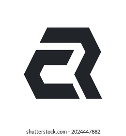 CR letter logo, modern and minimal design concept, logo, logotype element for template.