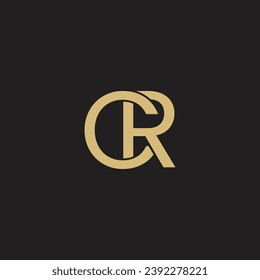 CR Letter Logo, Monogram, C and R Monogram, Design, CR Initials Letter,