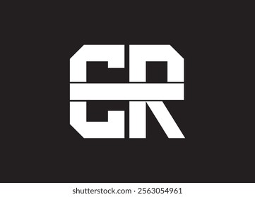 CR letter logo and monogram design
