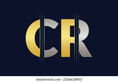 CR Letter Logo Template Illustration Design.