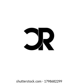 cr letter original monogram logo design