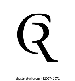 cr letter vector logo