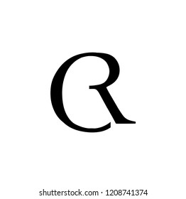 cr letter vector logo