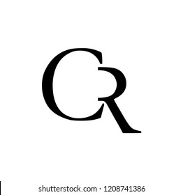 cr letter vector logo