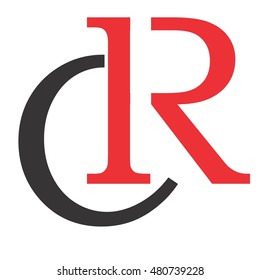 cr letter vector logo