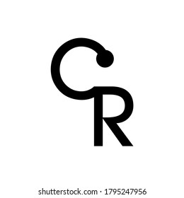 CR Letter Vector Logo Brand