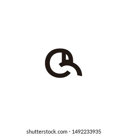 cr letter vector logo design. er letter logo