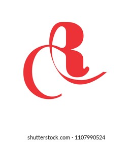 cr letter vector logo. dr letter vector logo