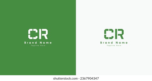 CR Letters vector logo design