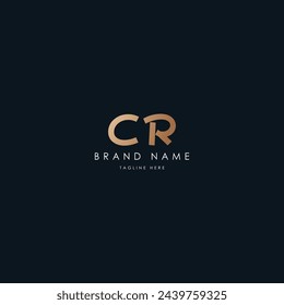 CR Letters vector logo design