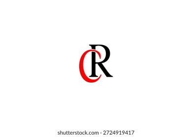 Diseño de logotipo de CR con estilo moderno abstracto, identidad de marca versátil para uso corporativo y creativo