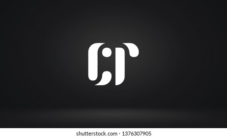 CR logo design template vector illustration 