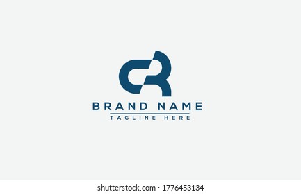 CR Logo Design Template Vector Graphic Branding Element.