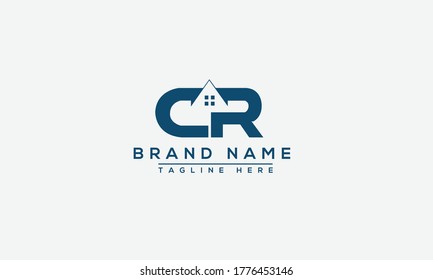 CR Logo Design Template Vector Graphic Branding Element.