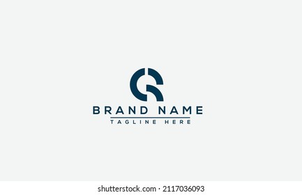 CR Logo Design Template Vector Graphic Branding Element.