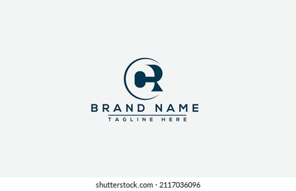 CR Logo Design Template Vector Graphic Branding Element.