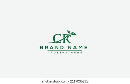 CR Logo Design Template Vector Graphic Branding Element.