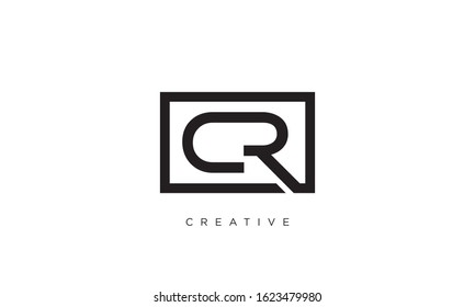 CR logo design vector luxury modern icon