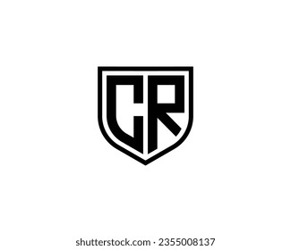 CR logo design vector template