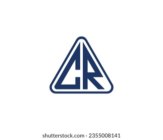 CR logo design vector template