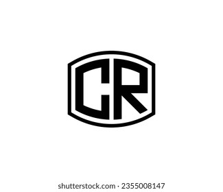 CR logo design vector template