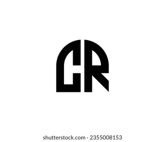 CR logo design vector template