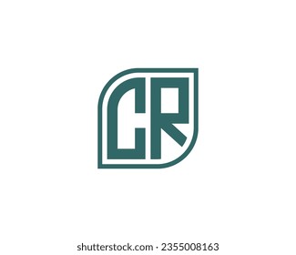 CR logo design vector template