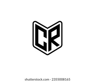 CR logo design vector template