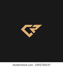 CR Logo Design Vector Template, Creative Abstract CR Letter Logo Design,
