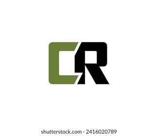 CR Logo design vector template