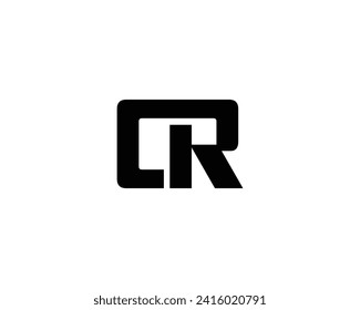 CR Logo design vector template