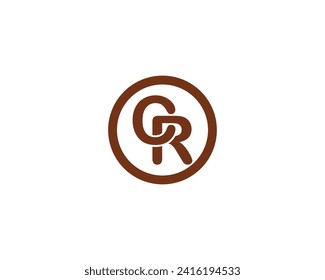 CR logo design vector template