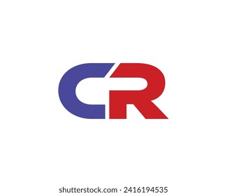 CR logo design vector template