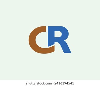 CR logo design vector template