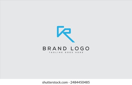 CR logo design vector template design for brand