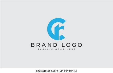 CR logo design vector template design for brand