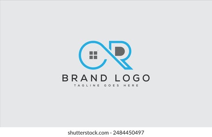 CR logo design vector template design for brand