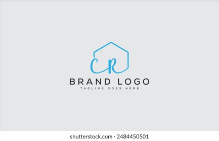 CR logo design vector template design for brand