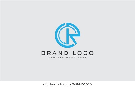 CR logo design vector template design for brand