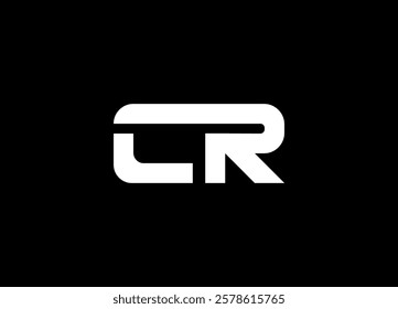 CR logo design vector template design for brand
