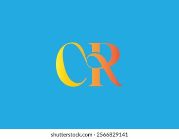 CR logo desing and monogram logo
