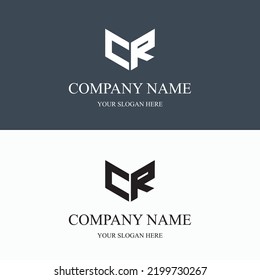 CR logo initial letter luxury royal logo. template symbol. modern golden luxury logo. abstract monogram vector letter mark brand fashion. icon  business monogram boutique font Clothing minimalist.