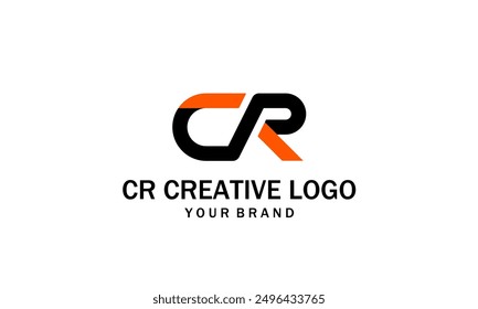 CR logo. letter c r logo design. creative and modern logo design.