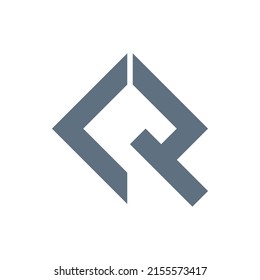 Monogramm des CR-Logos, einfach, modern, Buchstaben, Erstschrift, Abkürzung