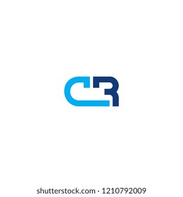 CR logo vector for brand or identity