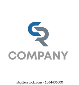CR logo vector design template sign