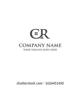 CR logo with a window form element which means a real estate company