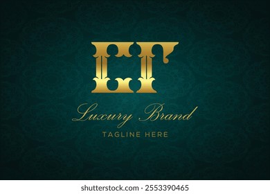 CR LUXURY LETTER LOGO DESIGN. It is a luxury letter monogram logo, this logo is made by combining two letters