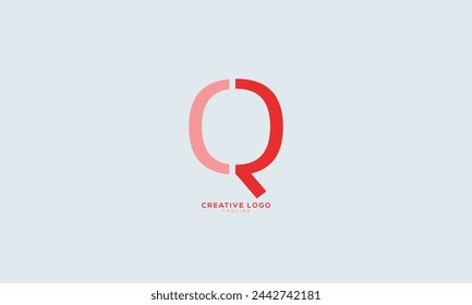 CR Q Abstract initial monogram letter alphabet logo design
